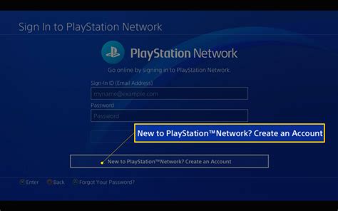 playstation network create account