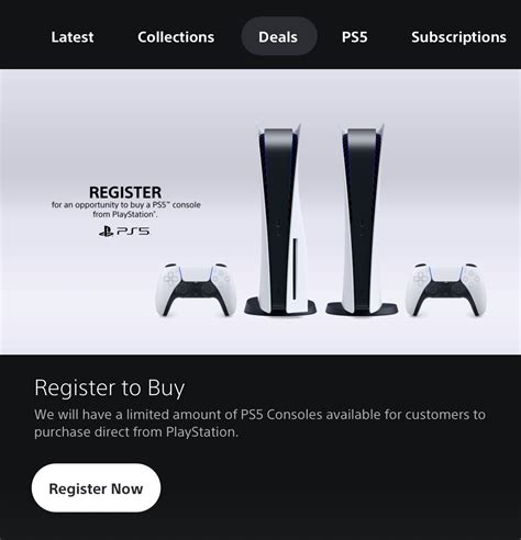 playstation register to buy ps5