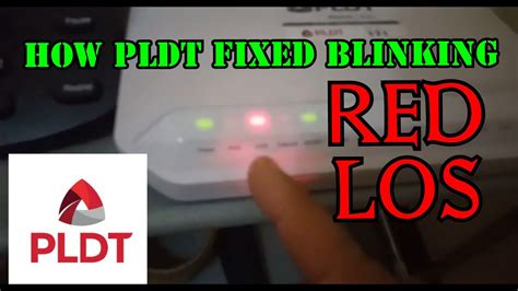 Pldt Modem Los Blinking