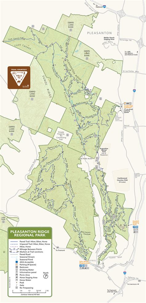 Pleasanton Ridge Map
