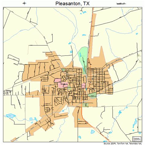 Pleasanton Texas On A Map