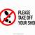 please remove your shoes sign free printable
