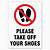 please take off your shoes sign printable free