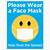 please wear a face mask sign - free printable