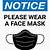 please wear face mask sign images