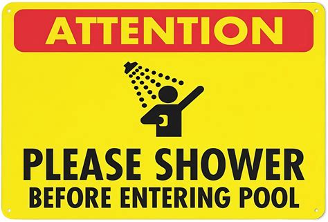 Please Shower Before Entering Pool Interpretation