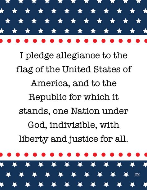 pledge of allegiance sample