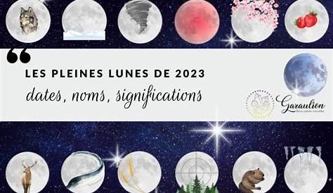 Calendrier lunaire 2023 : dates et horaires des phases de lune - FemininBio