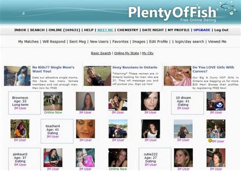 plenty of fish dating site browse