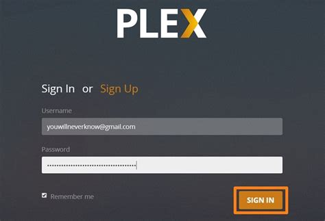 plex login online