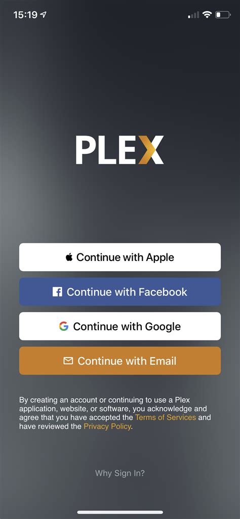 plex login ux