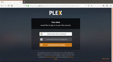 plex server address