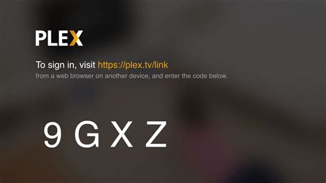 plex tv link code
