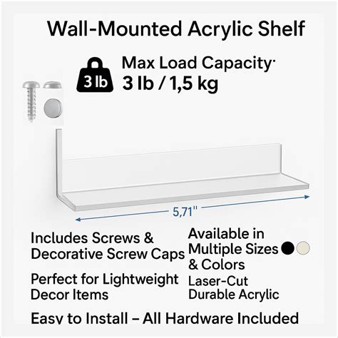 Plexiglass Floating Shelves