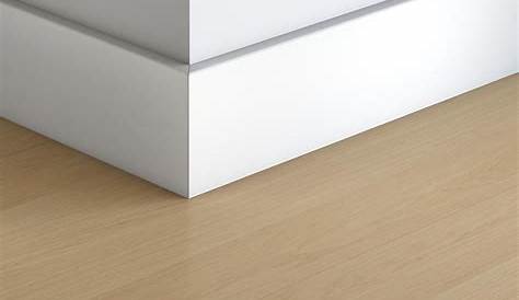 Plinthe Bois Blanc , Placage , Décor Absolu, H.8 X L.220 Cm