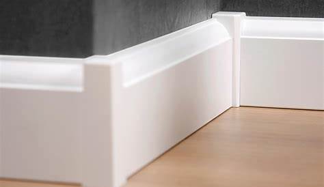 Plinthe flexible en PVC blanc 10x69mm L 2.40m Leroy Merlin