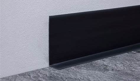 Plinthe Noire Mat MDF (médium) Brillant Arrondie Noir, 70 X 10 Mm X