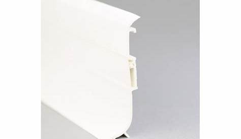 Plinthe PVC blanche à lèvres soupleshauteur 90 mm