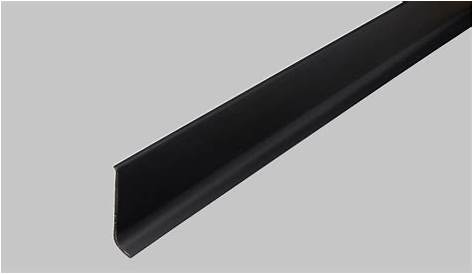 Plinthe PVC noir, 15 x 60 mm, L.2.5 m Leroy Merlin