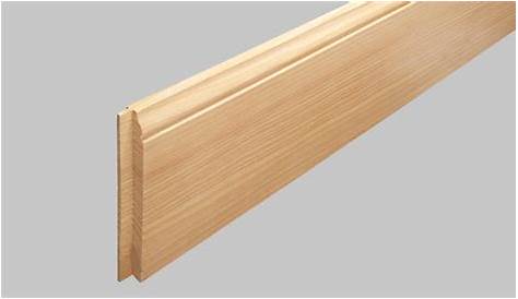 plinthe sapin prepeinte blanche mouluree (20 x 120 x 4200 mm)