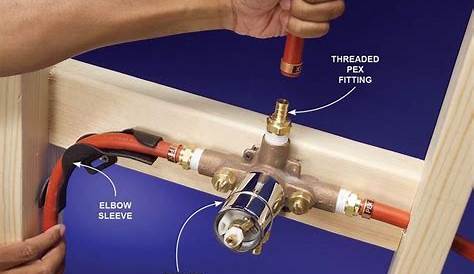 Pex Copper Stub Outs For Shower Cabin Plumbing Pinterest