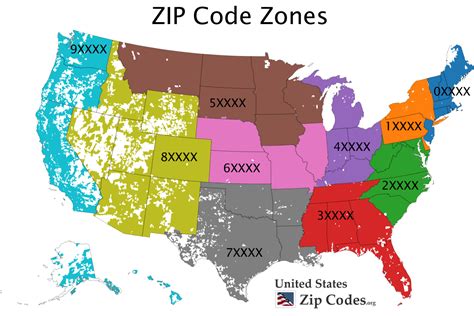 plot a list of zip codes on a map