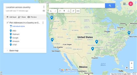 plot addresses on map from excel free