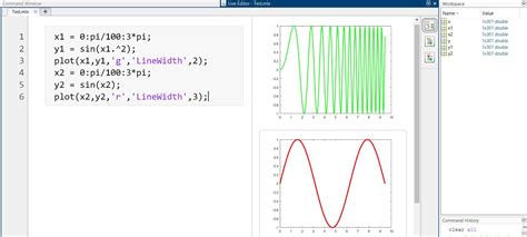 plot multiple lines in matlab for loop