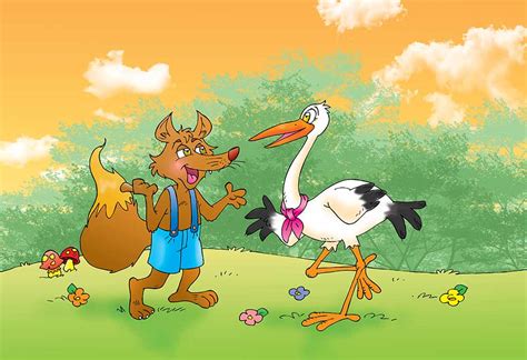 plot of the fox and the stork
