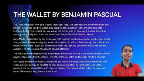 Plot Of The Wallet By Benjamin Pascual