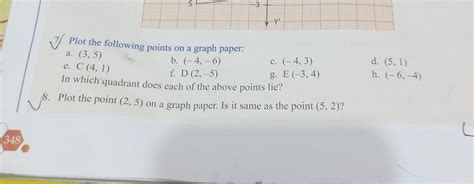 Plot The Following Points On The Same Graph Paper