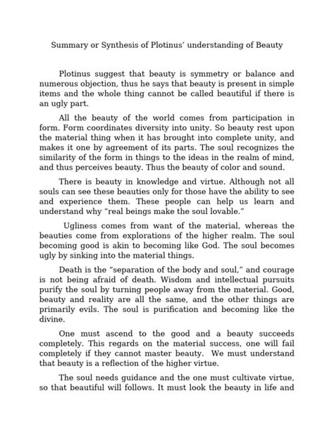 Topics Plotinus On Beauty Summary Trending