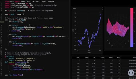 plotly dash code examples