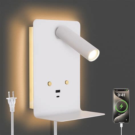 Plug-in Wall-Mounted Reading Lamp - Space-Saving Versatility