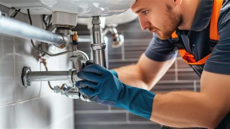 Plumber Fixing a Pipe