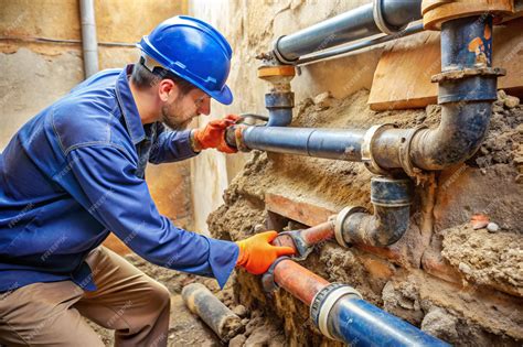 plumber repairing pipe