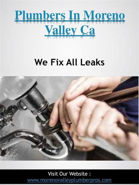 plumbers in moreno valley ca