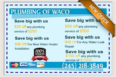 plumbers waco tx coupons