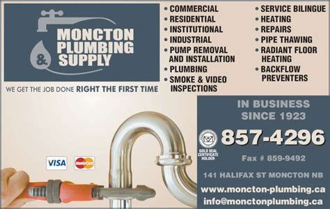 plumbing supplies in moncton nb