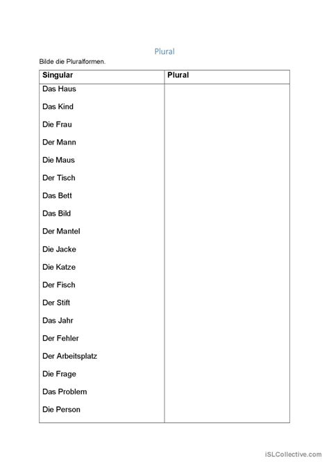 German for Beginners Worksheets