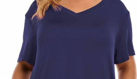 SWOMOG Women's Satin Sleep Shirt Long Sleeve Sleepwear Silk Nightshirt