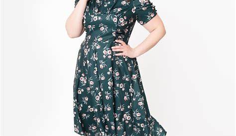 Plus Size Vintage Dresses 1940s Style