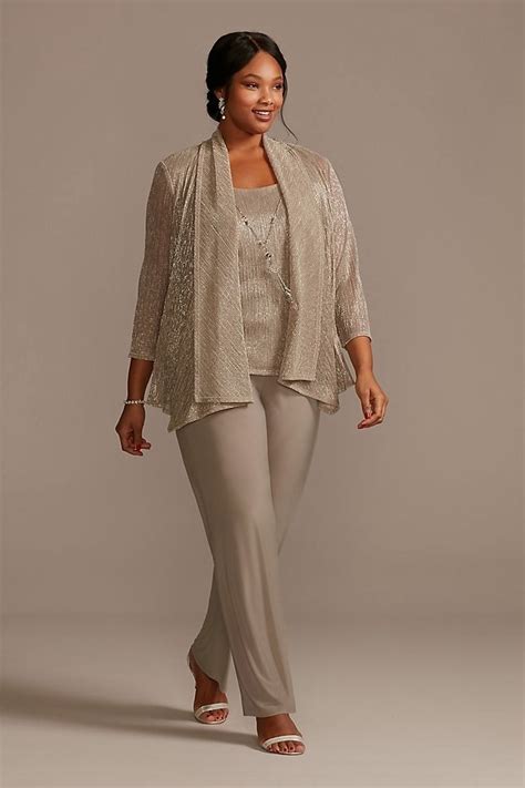 Plus Size Dressy Pant Suits for Weddings Fashion dresses