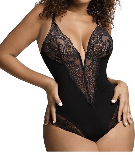 Plus Size Deep Plunge Shapewear