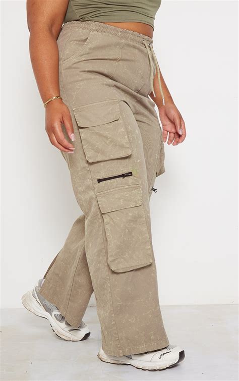 Plus Size Khaki Work Pants