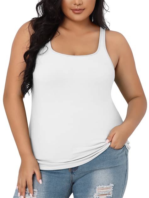 Plus Size Chains Embellished Feather Print Tank Top Printed tank tops