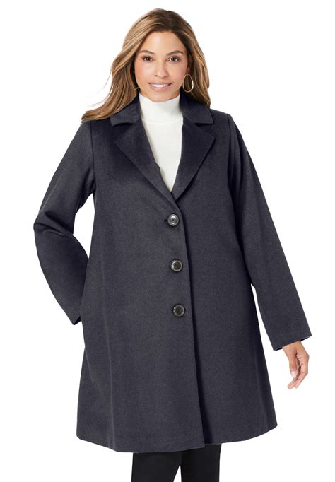 Plus Size Wool Jacket