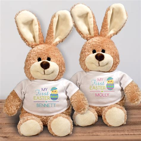 plush easter bunnies personalized
