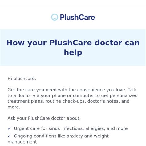 Plushcare Email