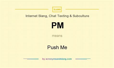 pm in text meaning